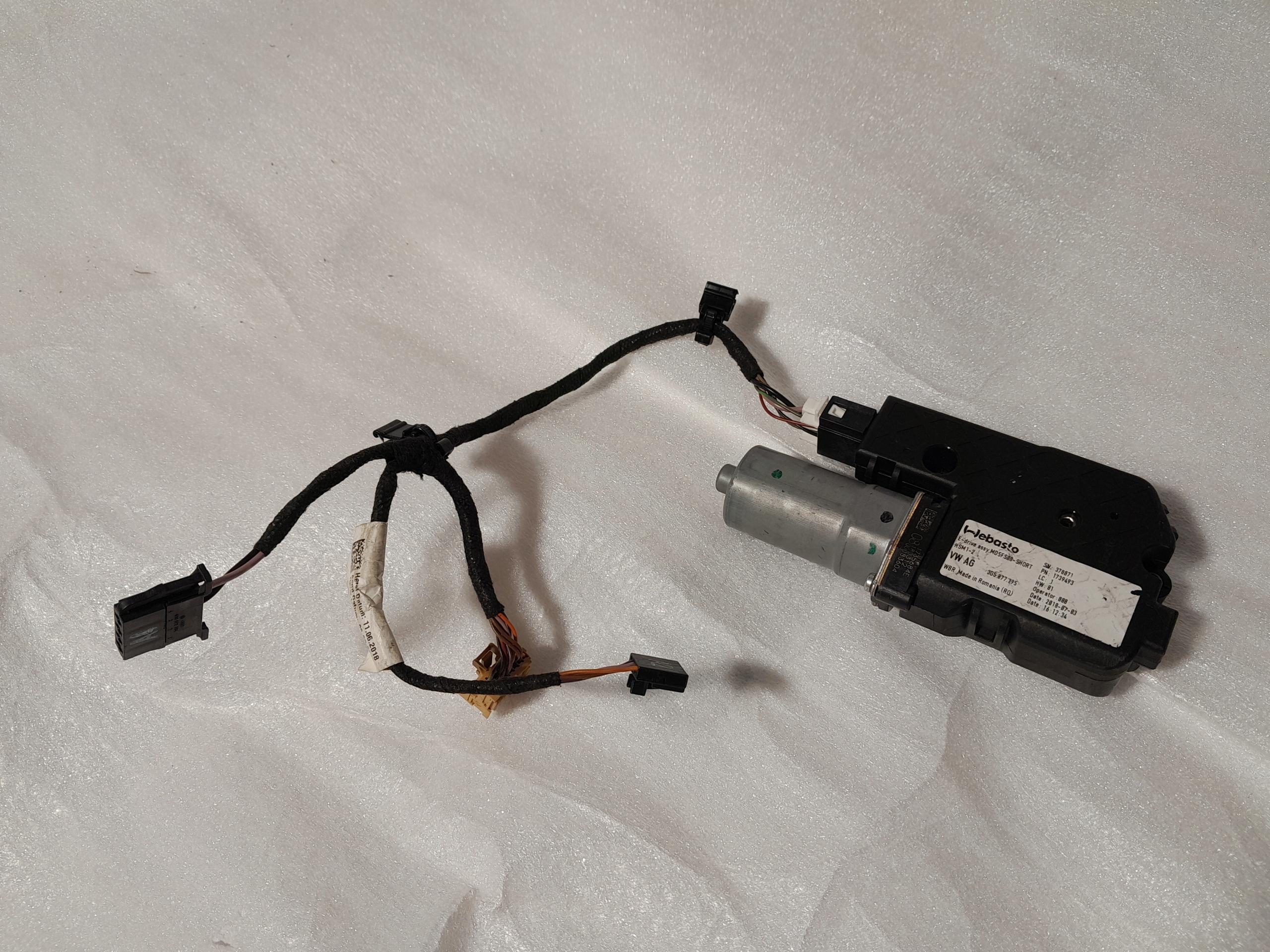 AUDI A4 B9 Motor Schiebedach Schlauch 3G5877795 8W5971648