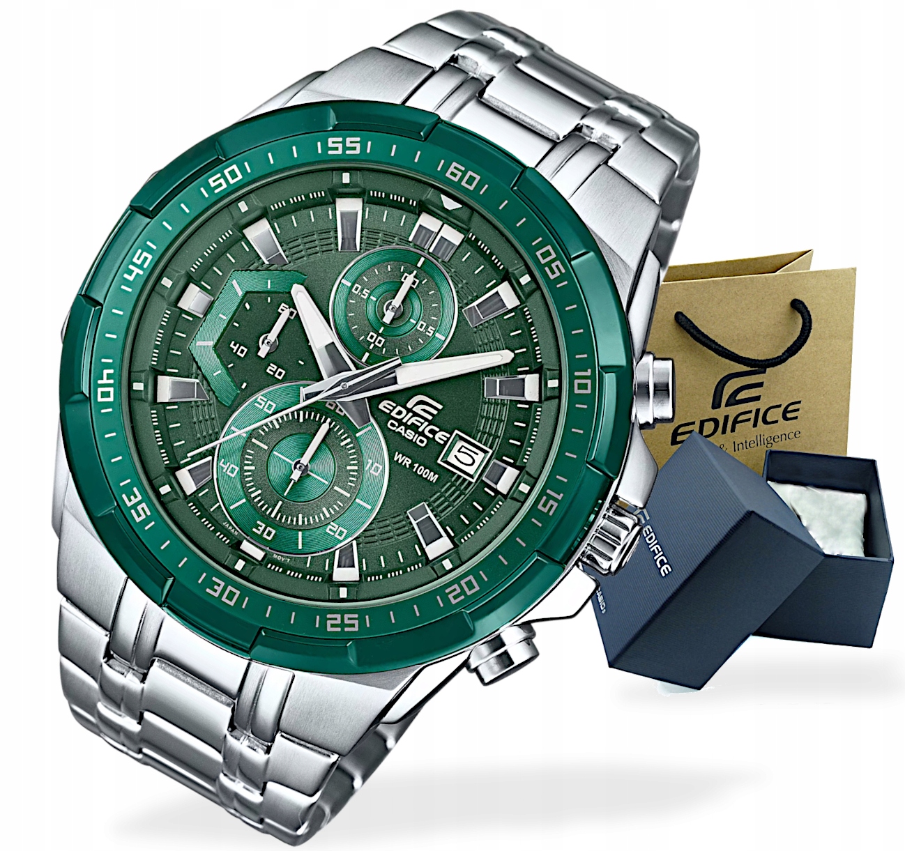 Pánské hodinky Casio Edifice Chronograf EFR-539D Box Gravírování bonus