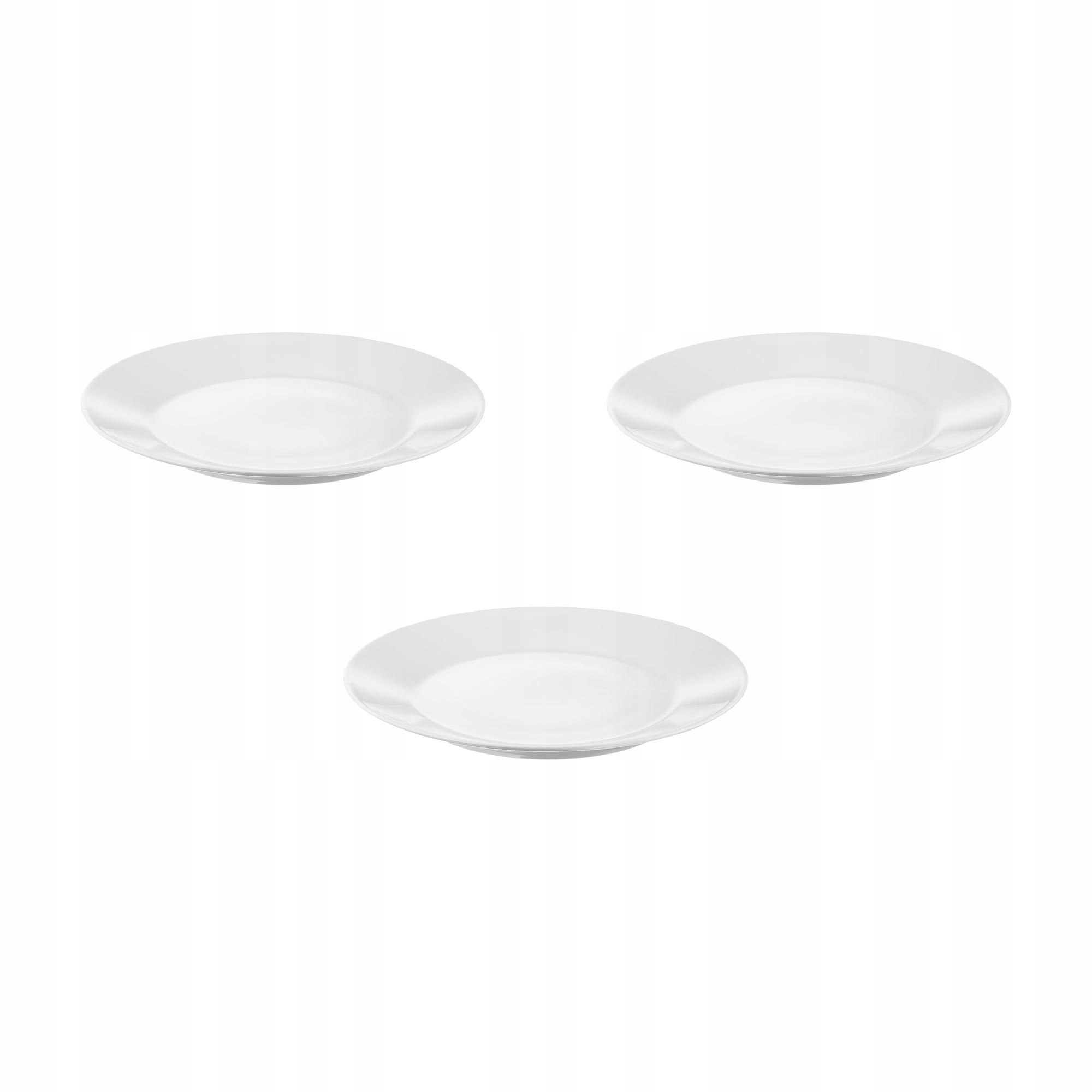 3 ks Ikea 365 Talíř bílý 27 cm porcelán skalní stylový