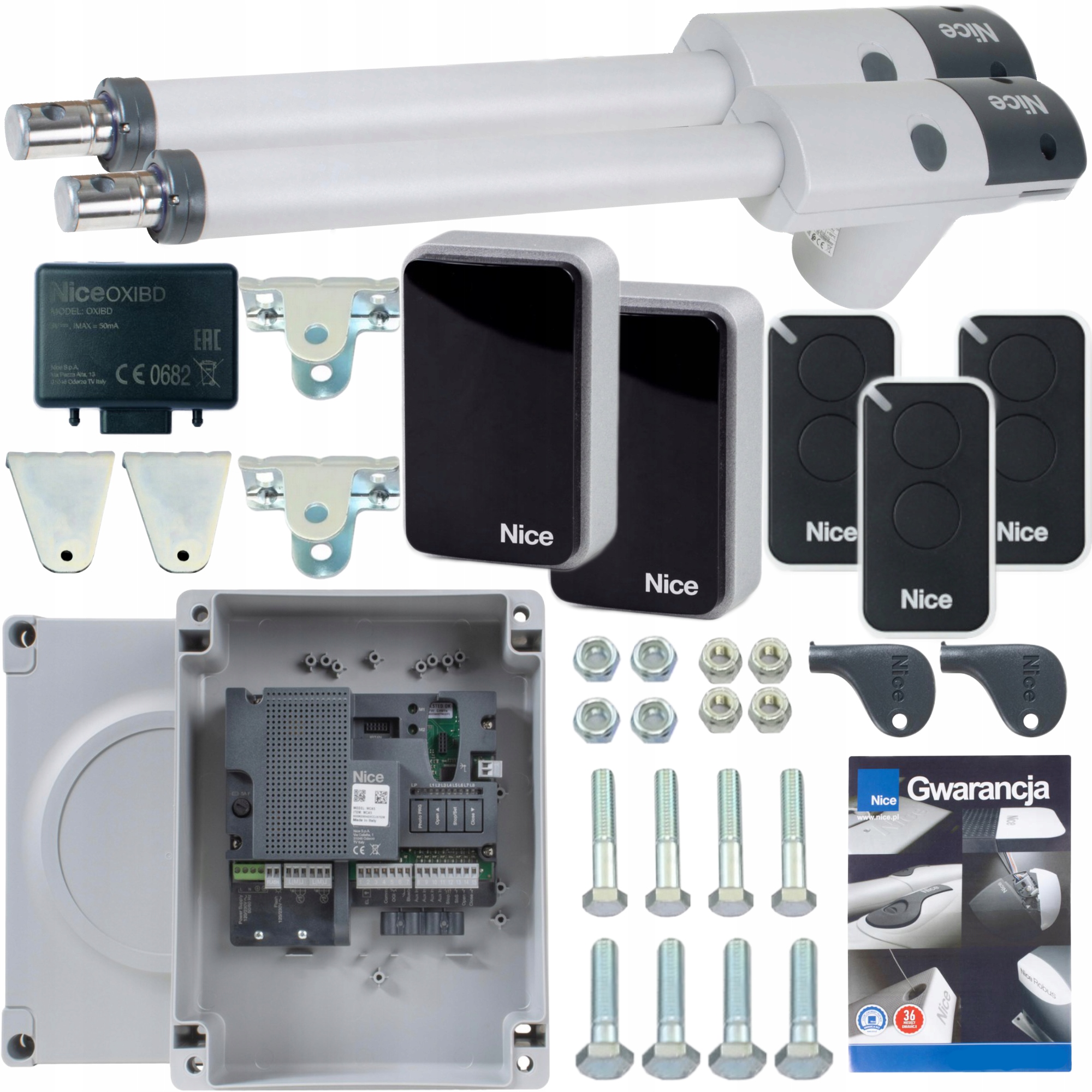 Sada pohonů pro dvoukřídlé brány Nice TOO3000 3x PIlot, Epm