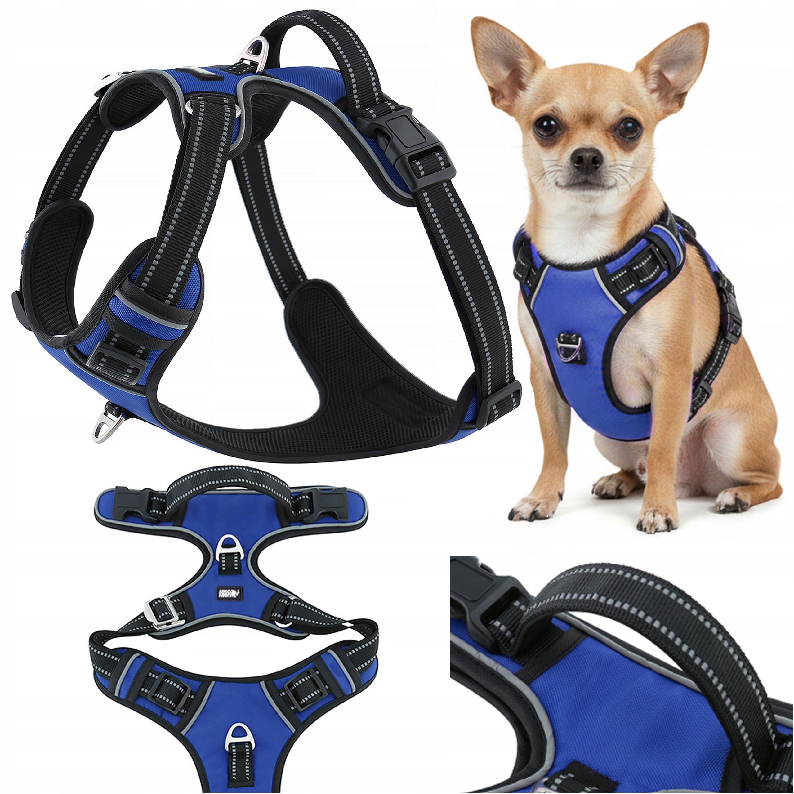 Szelki spacerowe dla maltańczyka chihuahua typ guard Huggy Doggy Xs