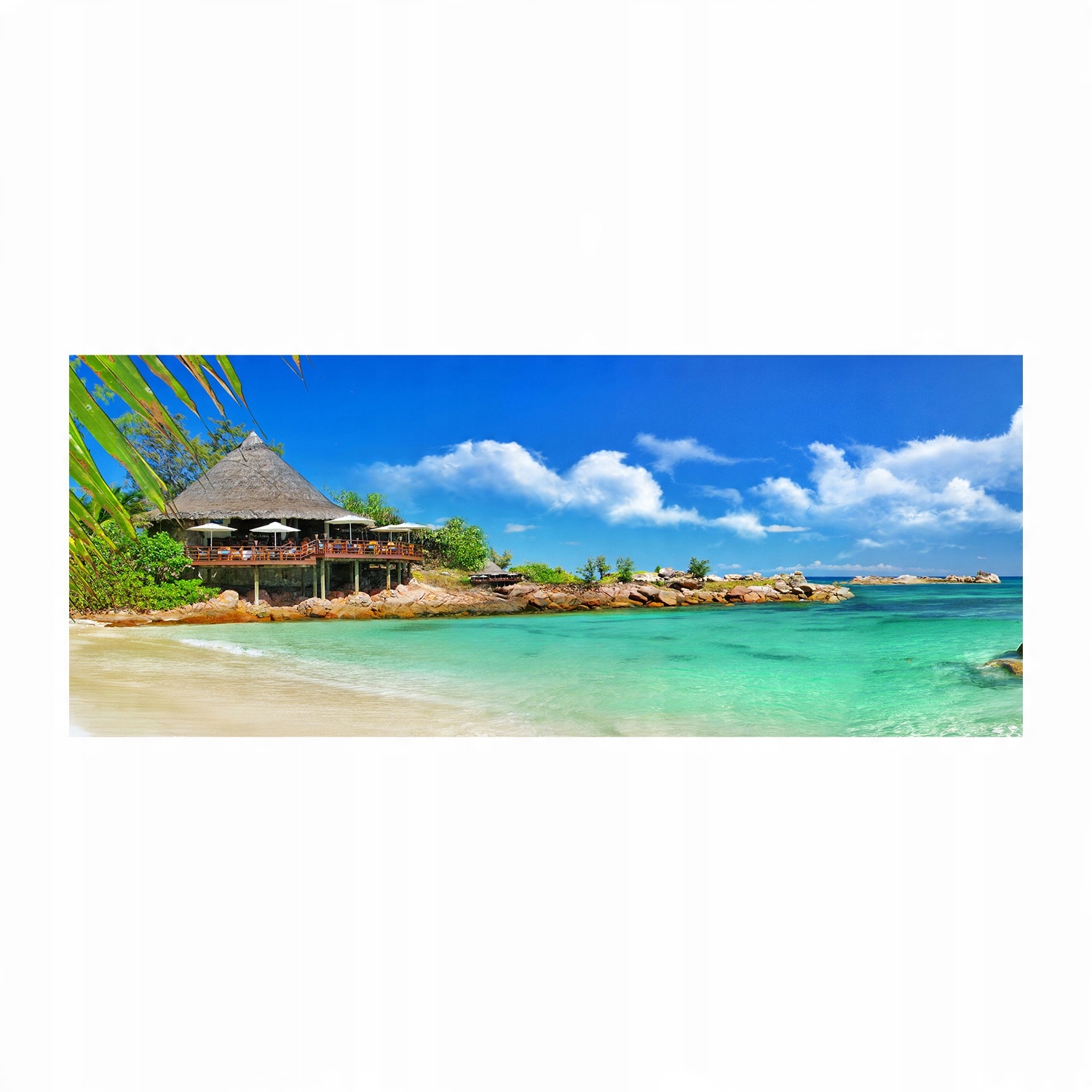 

Foto obraz akryl zdjęcie Seszele plaża 125x50 cm