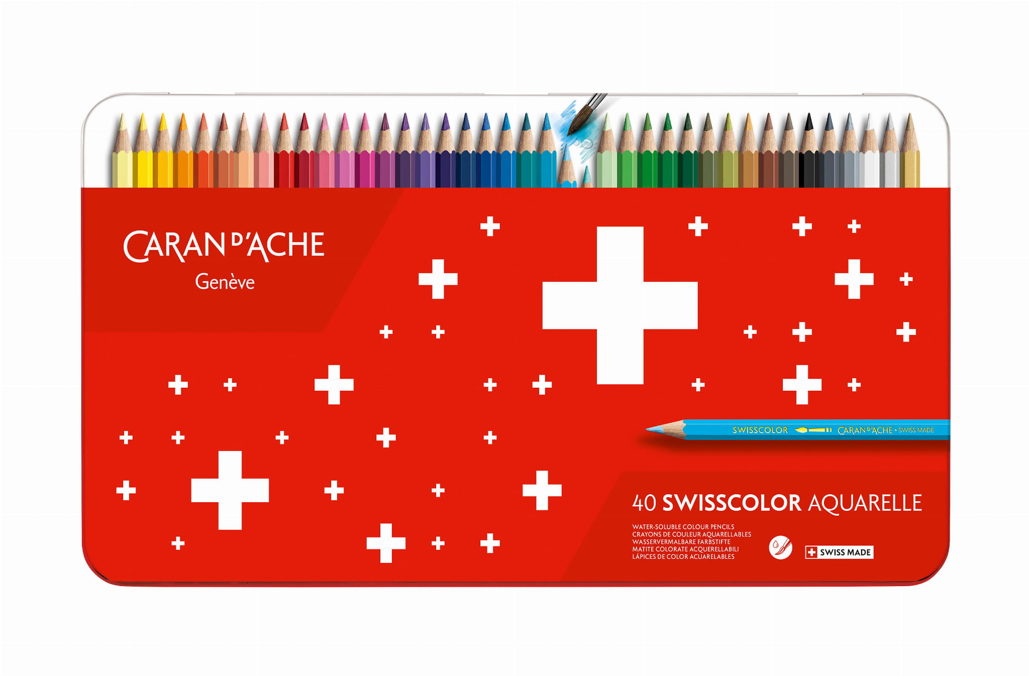 Pastelky Caran d'Ache Swisscolor Aquarelle 40 Koloró