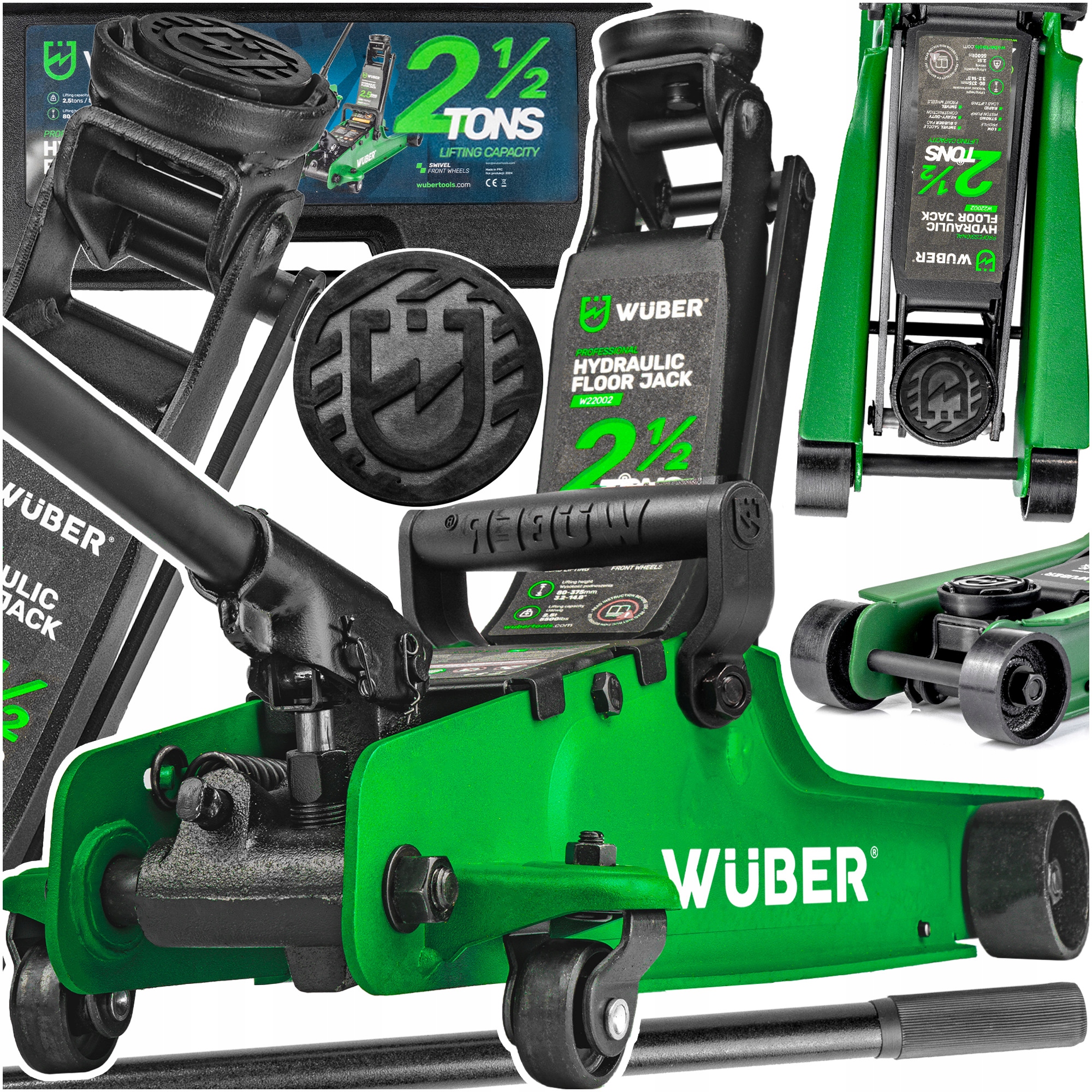 PODNOŚNIK SAMOCHODOWY NISKOPROFILOWY ŻABA LEWAREK GUMA 2,5T ZAKRES 85-380MM