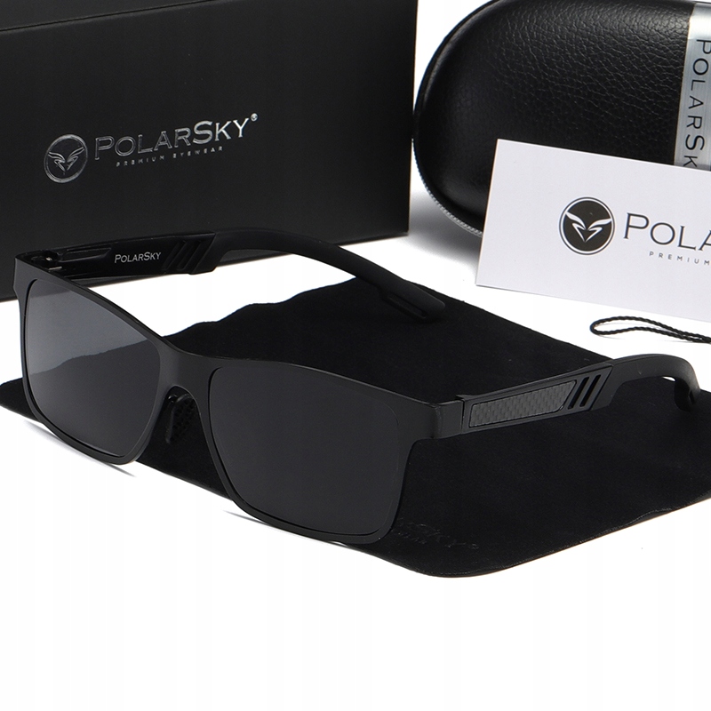 Sluneční brýle s kovovým rámeček PolarSky polarizovaným Carbon designem
