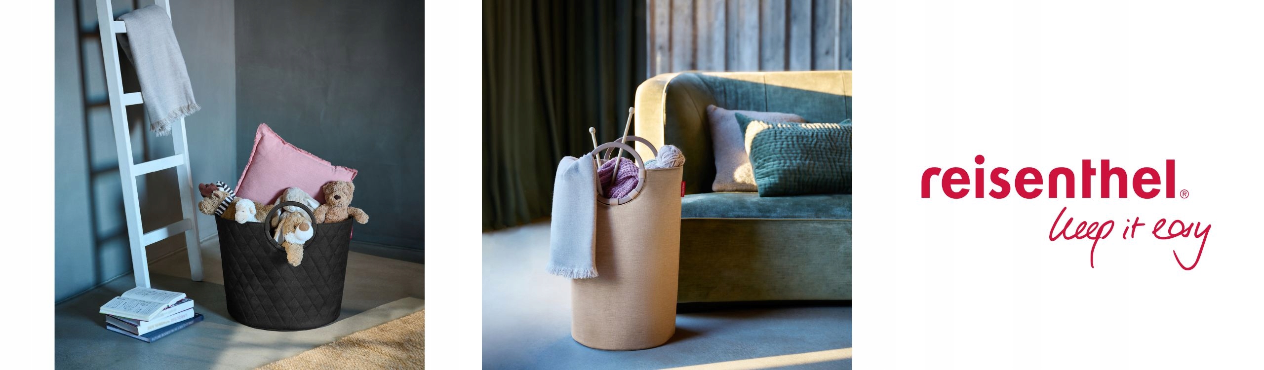 R75 Duża Torba koszyk organizer loophome M Reisenthel Szerokość (krótszy bok) 32 cm