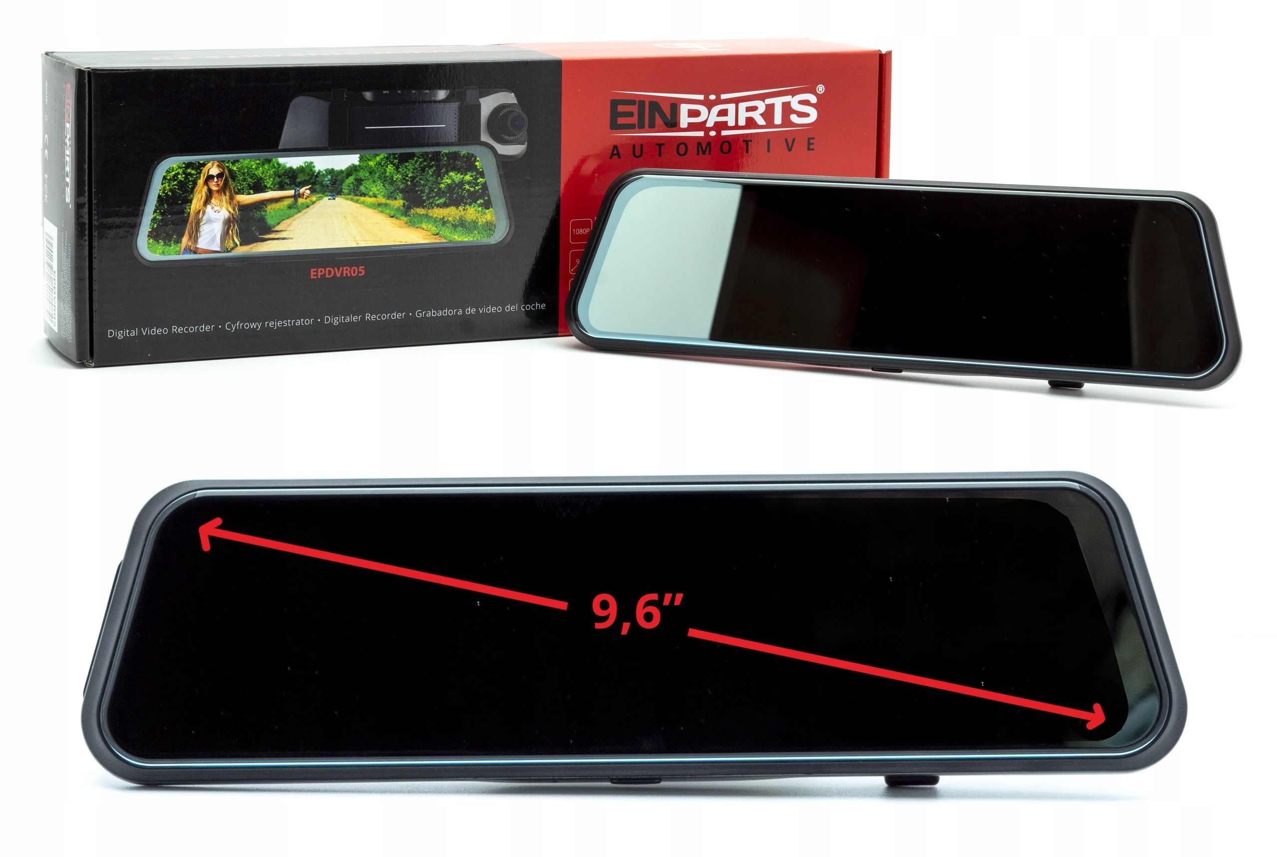 Videorekordér Couvací Kamera Zrcátko Fhd 1080P