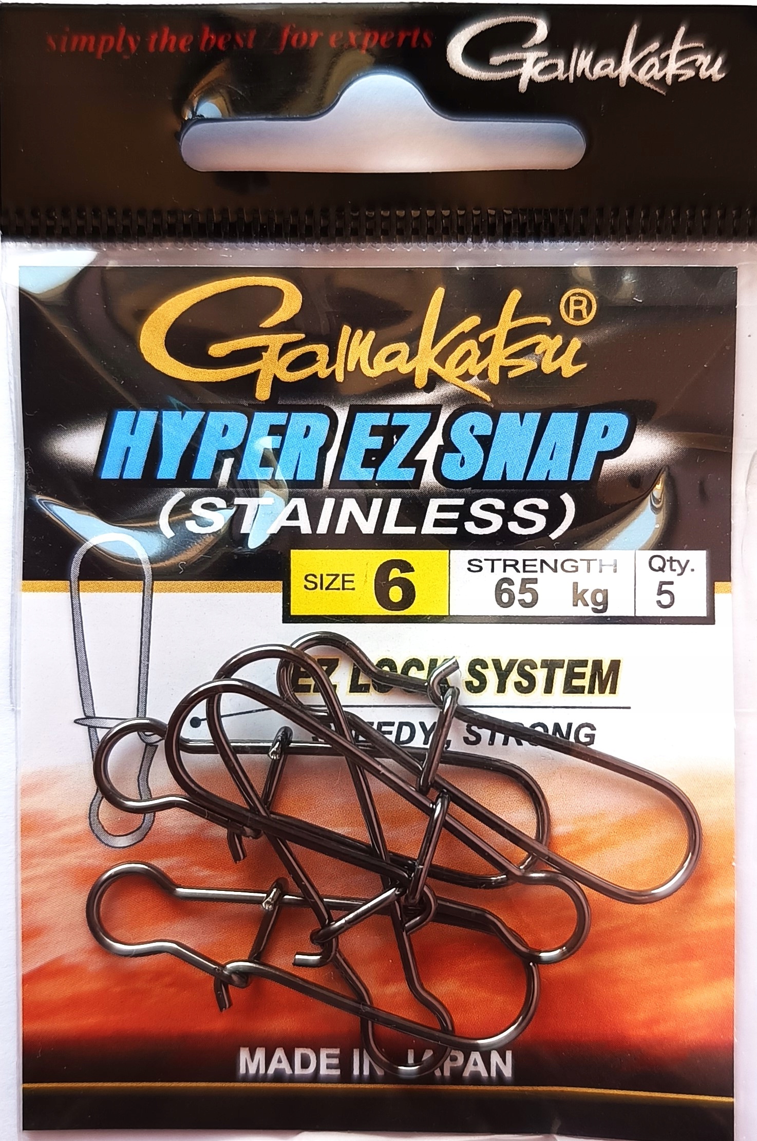 Agrafka Gamakatsu Hyper Ez #6 65 kg op. 5 szt.