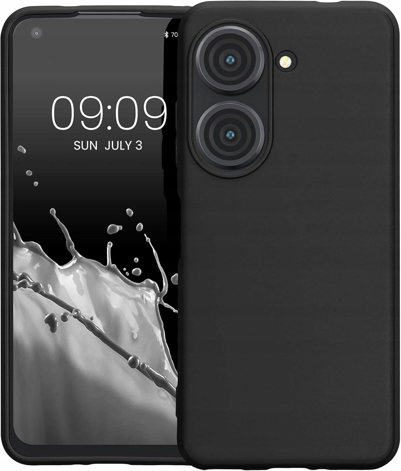 kwmobile Etui Tpu do Asus Zenfone 10 Zenfone 9 Czarne Matowe