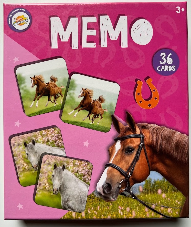 Gra pamięciowa MEMO MEMORY 36 KART 3+ KONIE