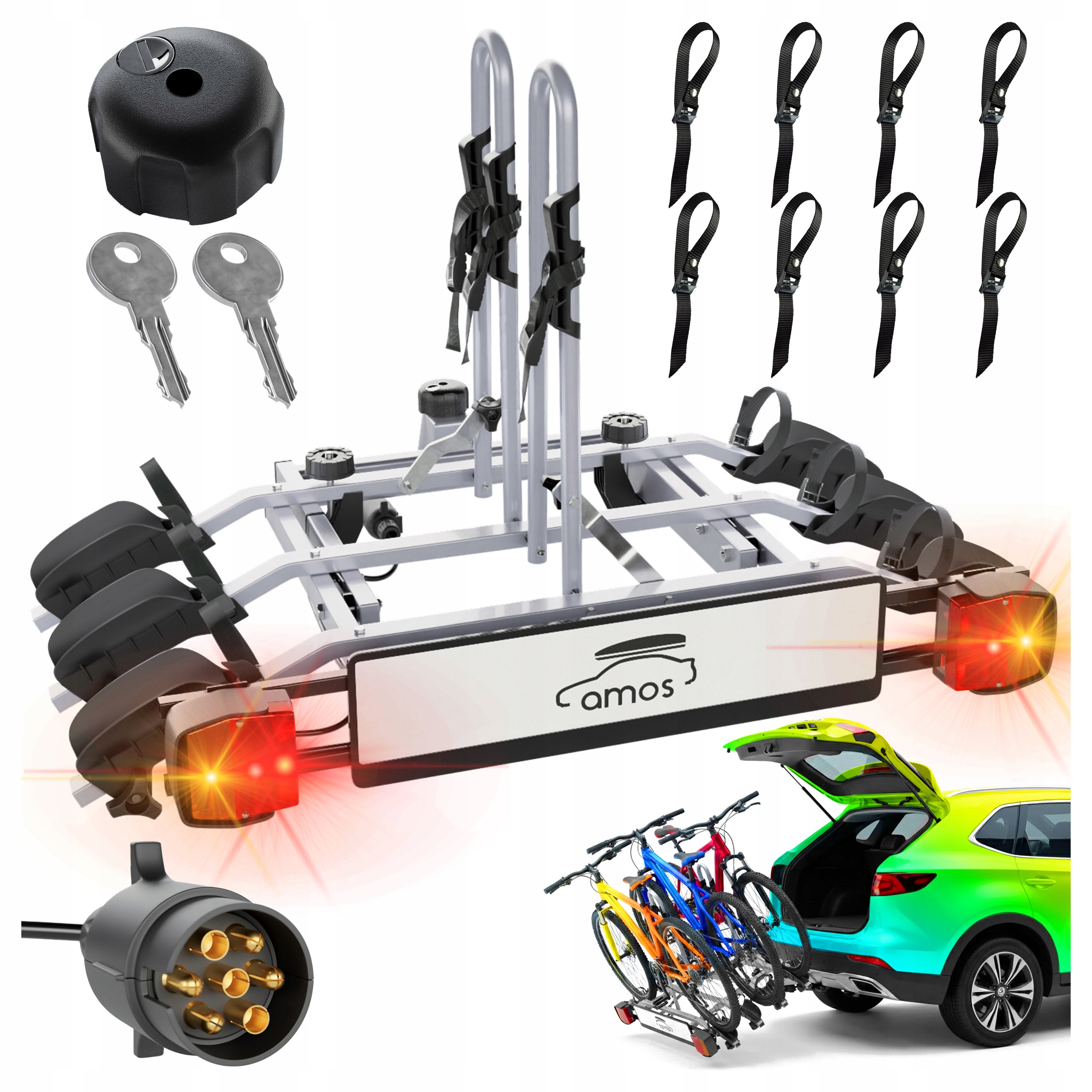 Крепление для велосипеда Amos Titanium 3 Silver