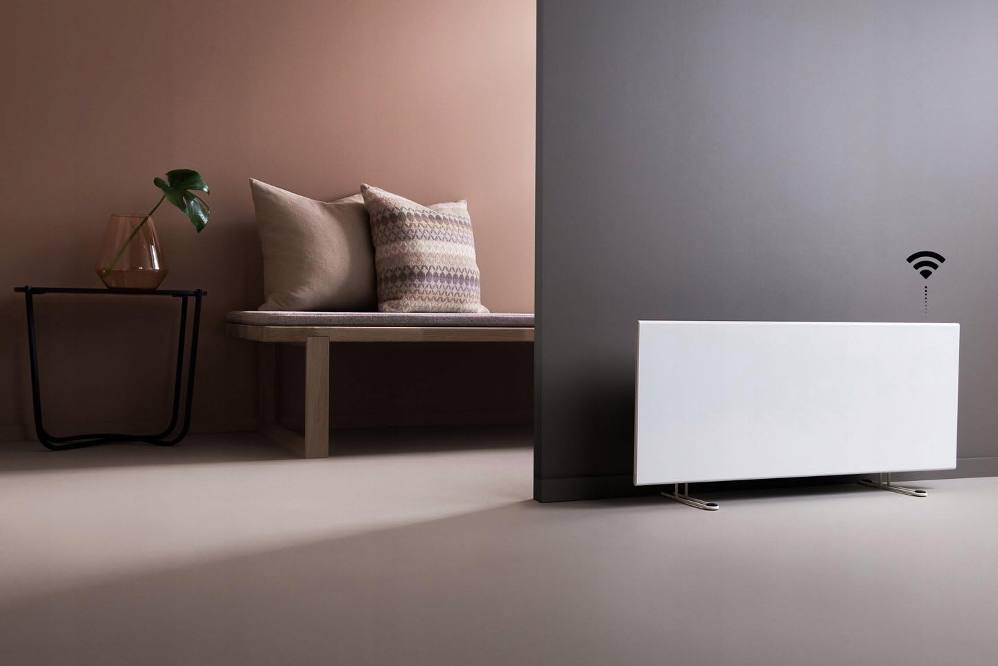ADAX Neo H Grzejnik Elektryczny Ścienny 1000W Biały WiFi LCD IP24C Wersja 2 — miniatura 5