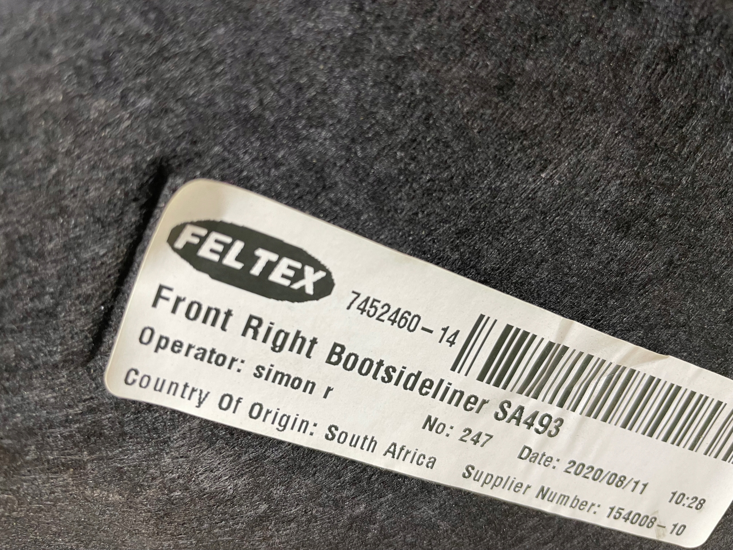 upholstery boot right BMW X3 G01
