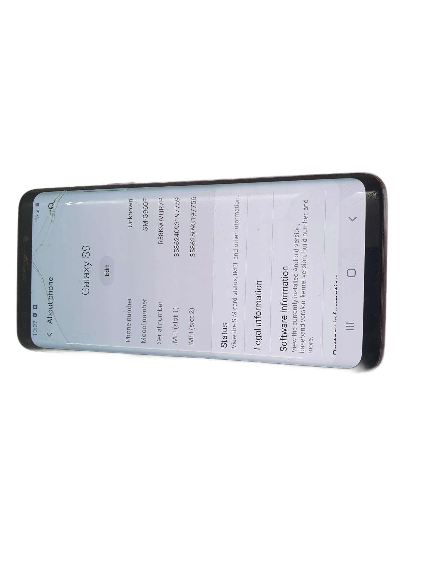 Смартфон Samsung Galaxy S9 4 ГБ / 64 ГБ 4G (LTE) розовый