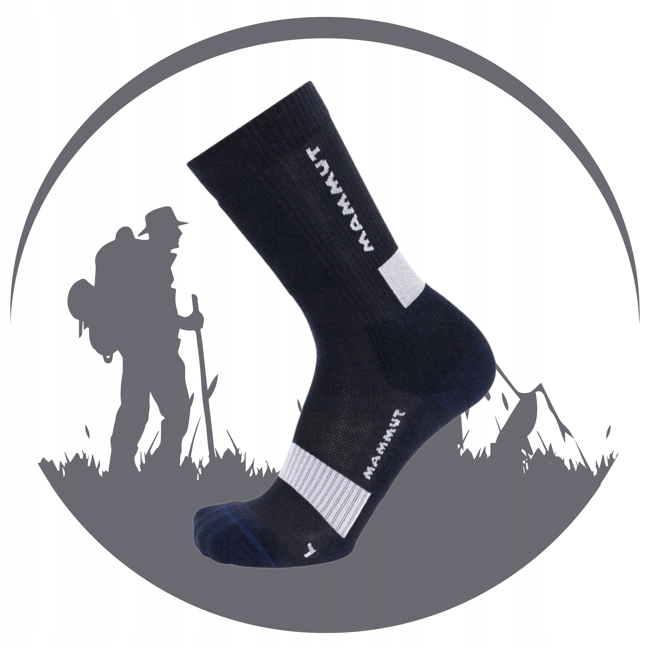 Skarpety Trekkingowe Mammut Mountaineering Lightweight Merino Crew 36-38