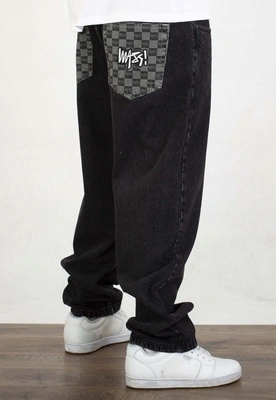 Kalhoty Mass Jeans Extra Baggy Higher black washed