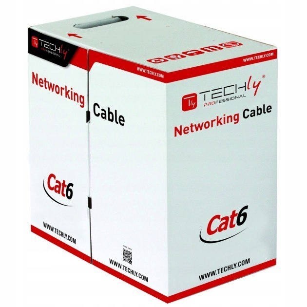 Techly Kabel Skrętka Kat 6 Utp Drut 305m Box Niebieska Soho Cca