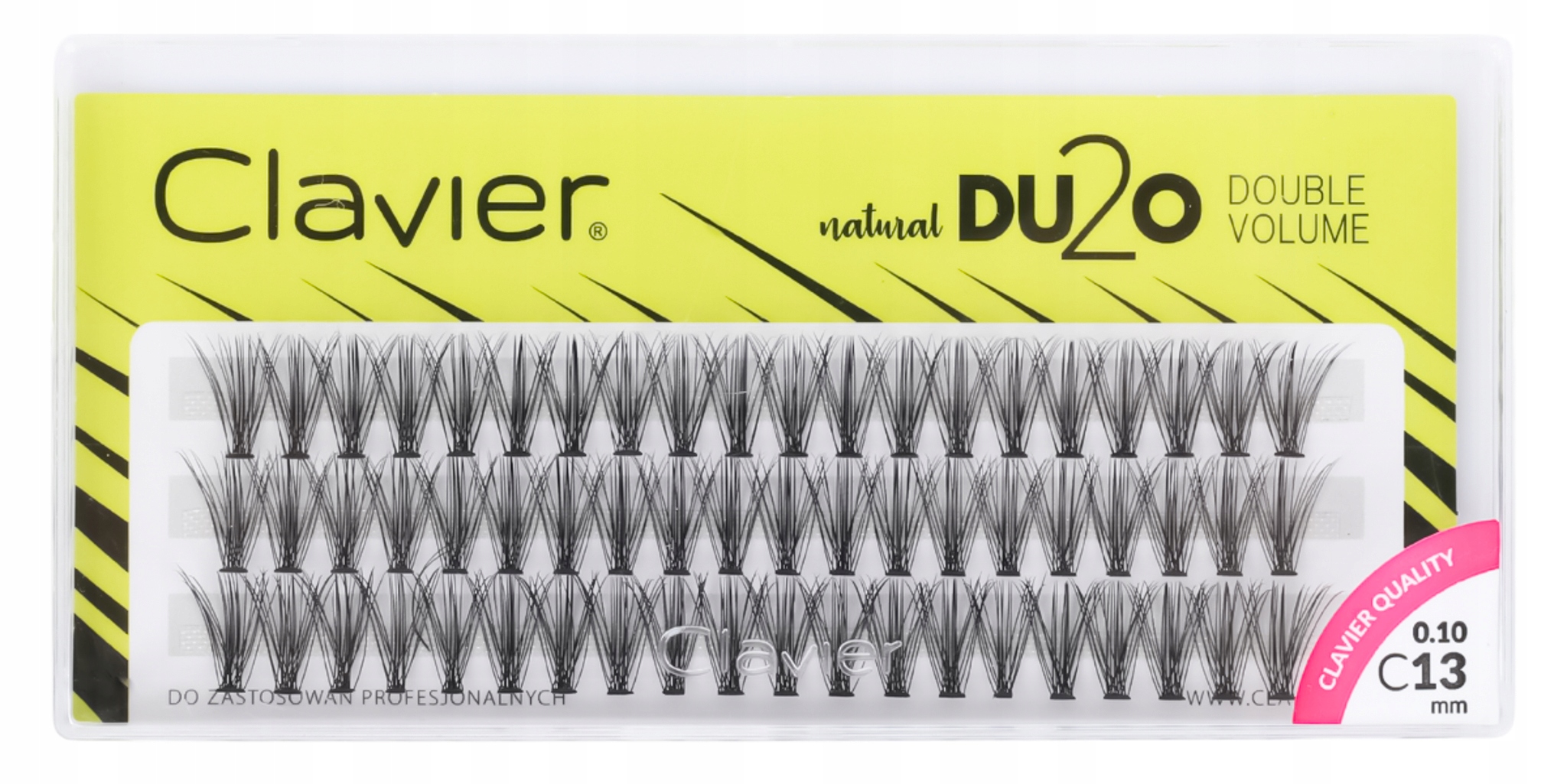 Clavier Natural DU2O Double Volum Kępki rzęs 13 mm