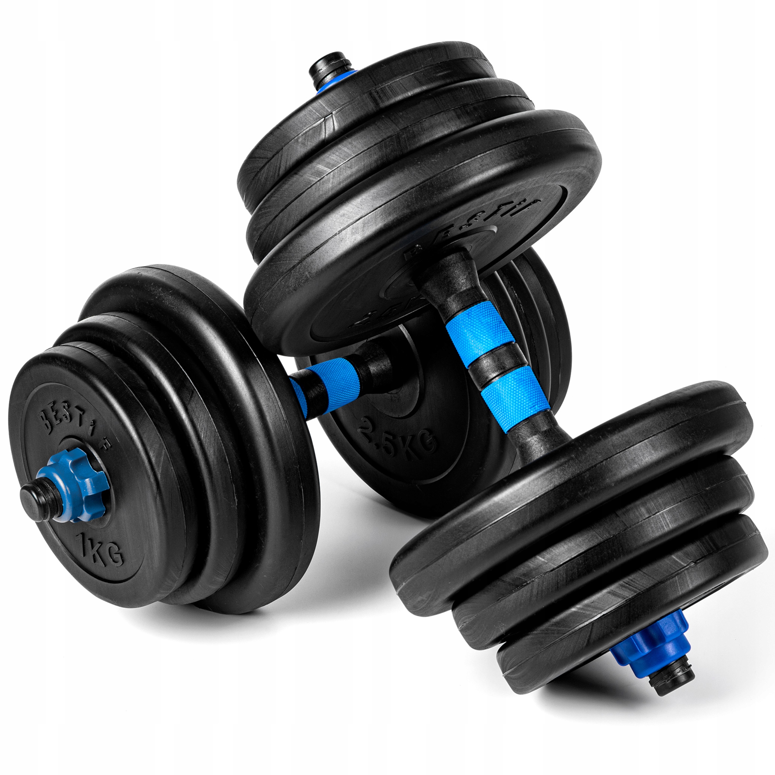 Zestaw hantli BESTIF BH020 20kg czarno-niebieski