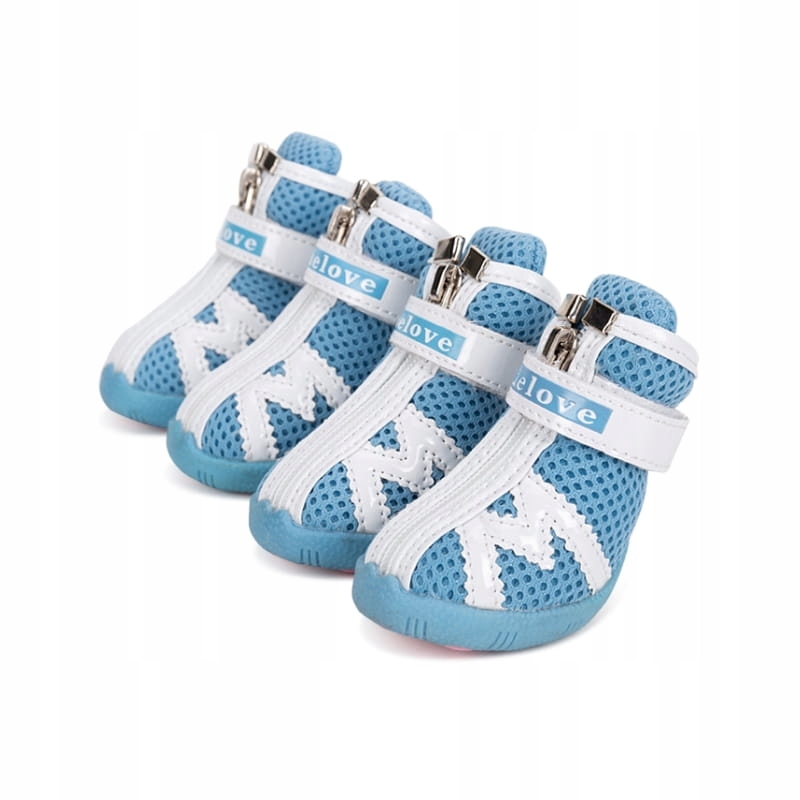 Levně Boty pro psa malého ochranné Truelove Protection M(4) 4cm modré 4ks