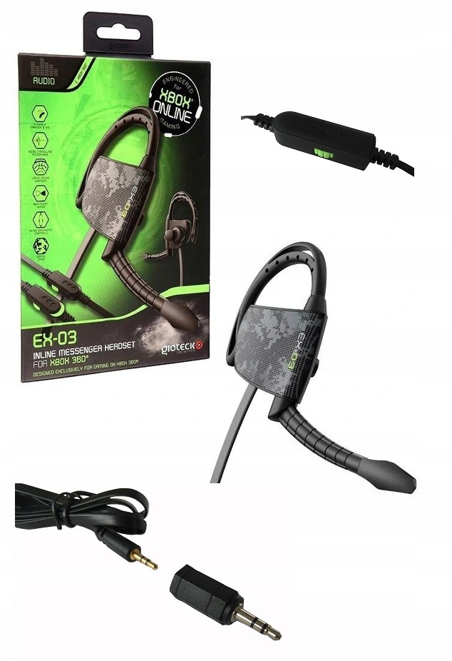 Гарнитура Gioteck EX-03 Xbox 360 черный