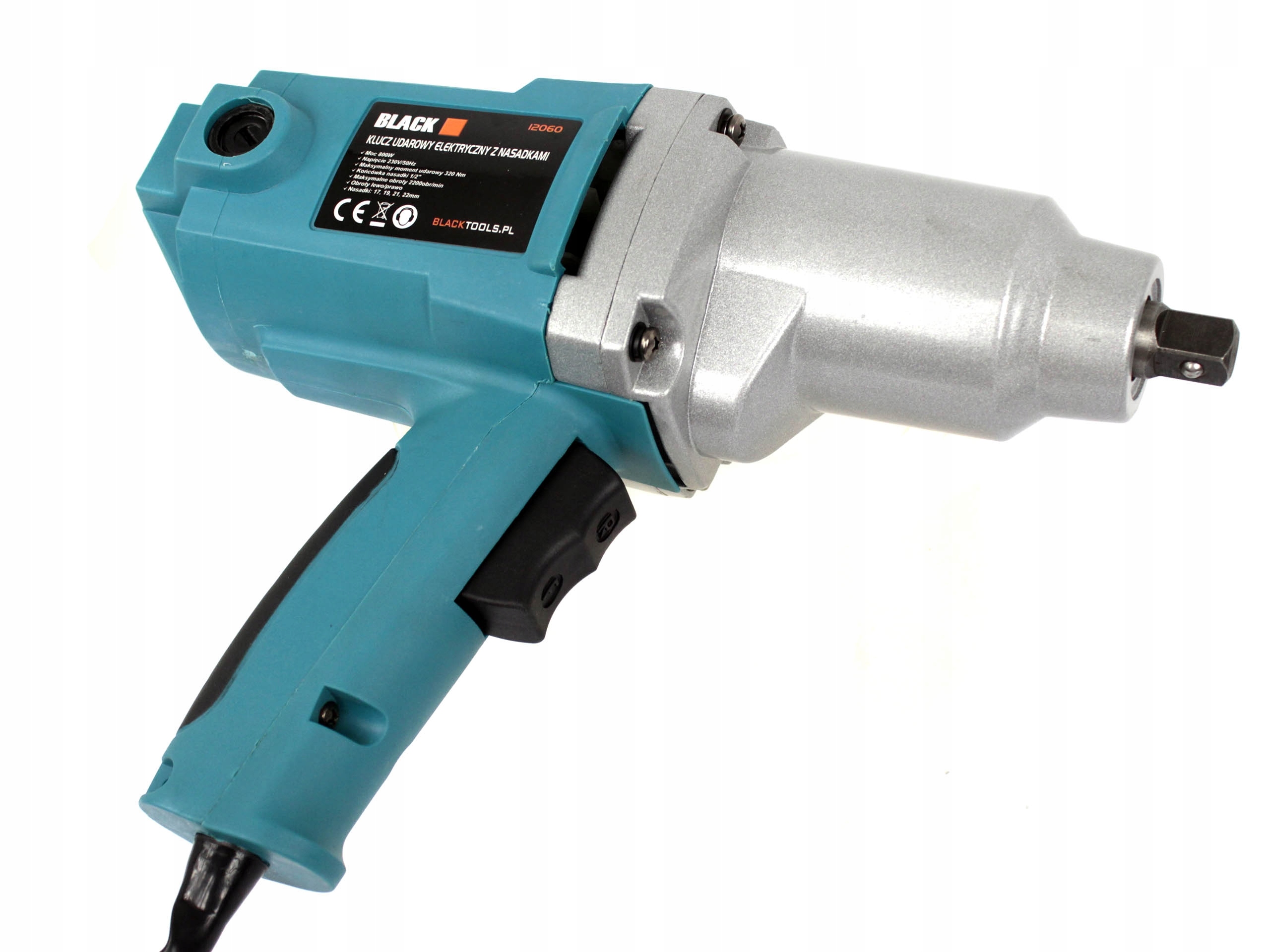 KLUCZ UDAROWY ELEKTRYCZNY DO KOL 800W NASADKI Producent code 12060