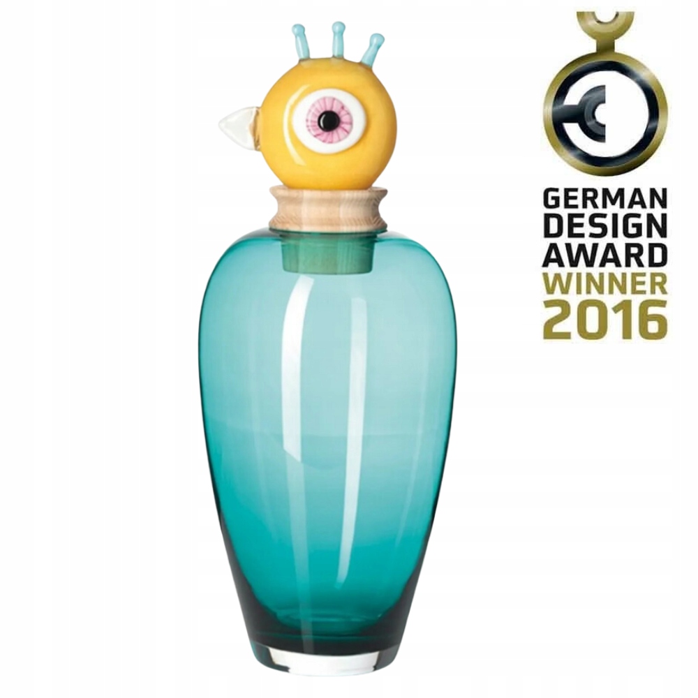 Váza Leonardo Papageno Peppe Tyrkysová 45 CM Premium, Ručně Vyrobená Z Sklo