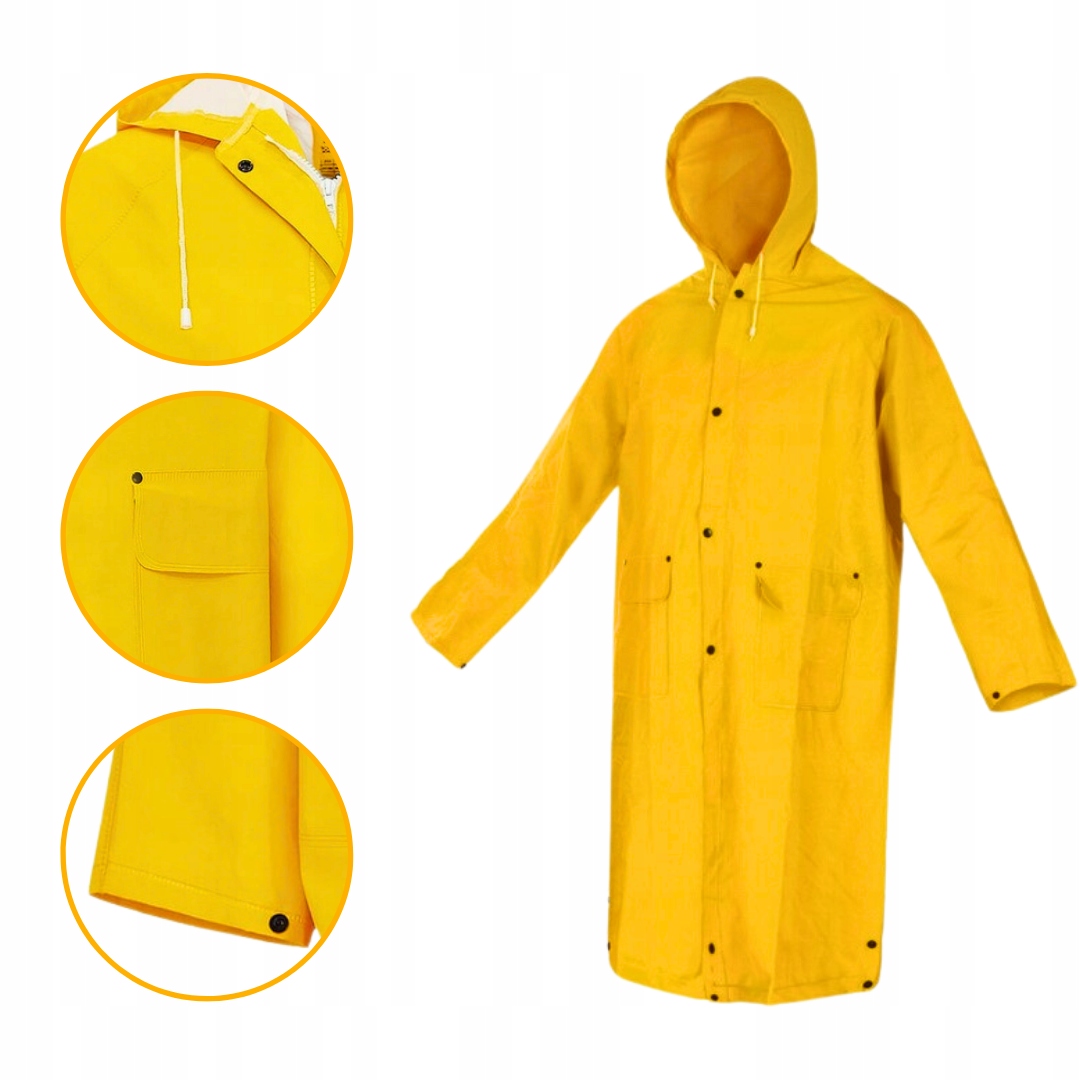 Peleryna PŁASZCZ PRZECIWDESZCZOWY roz 3XL - MOCNY NA WYJAZD WYCIECZKĘ DŁUGI Płeć produkt uniseks