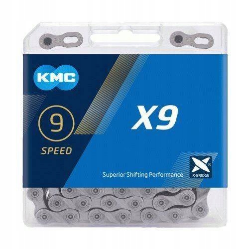 Łańcuch Kmc X9 szary box x114