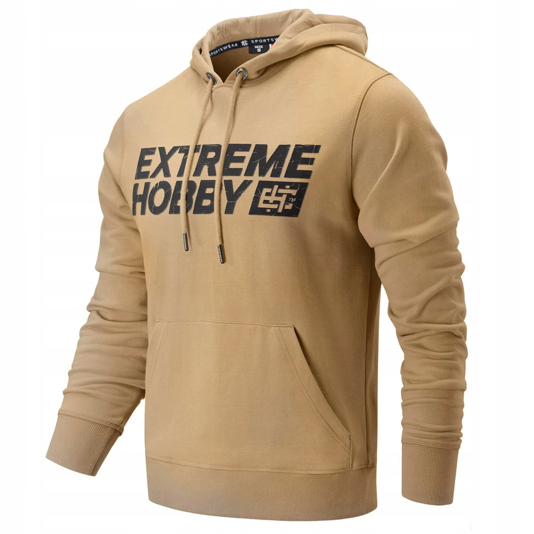Mikina s kapucí Extreme Hobby Block 2024 S Béžová