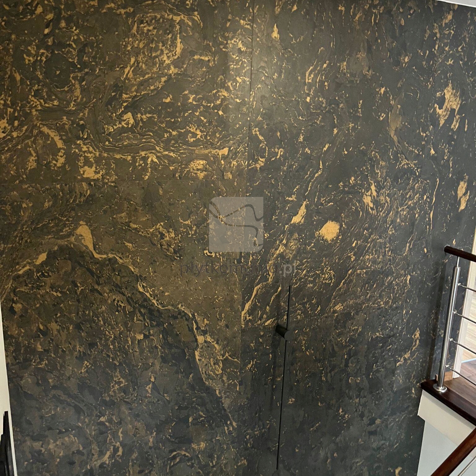 Fornir Kamienny BLACK SLATE GOLD 122x61cm