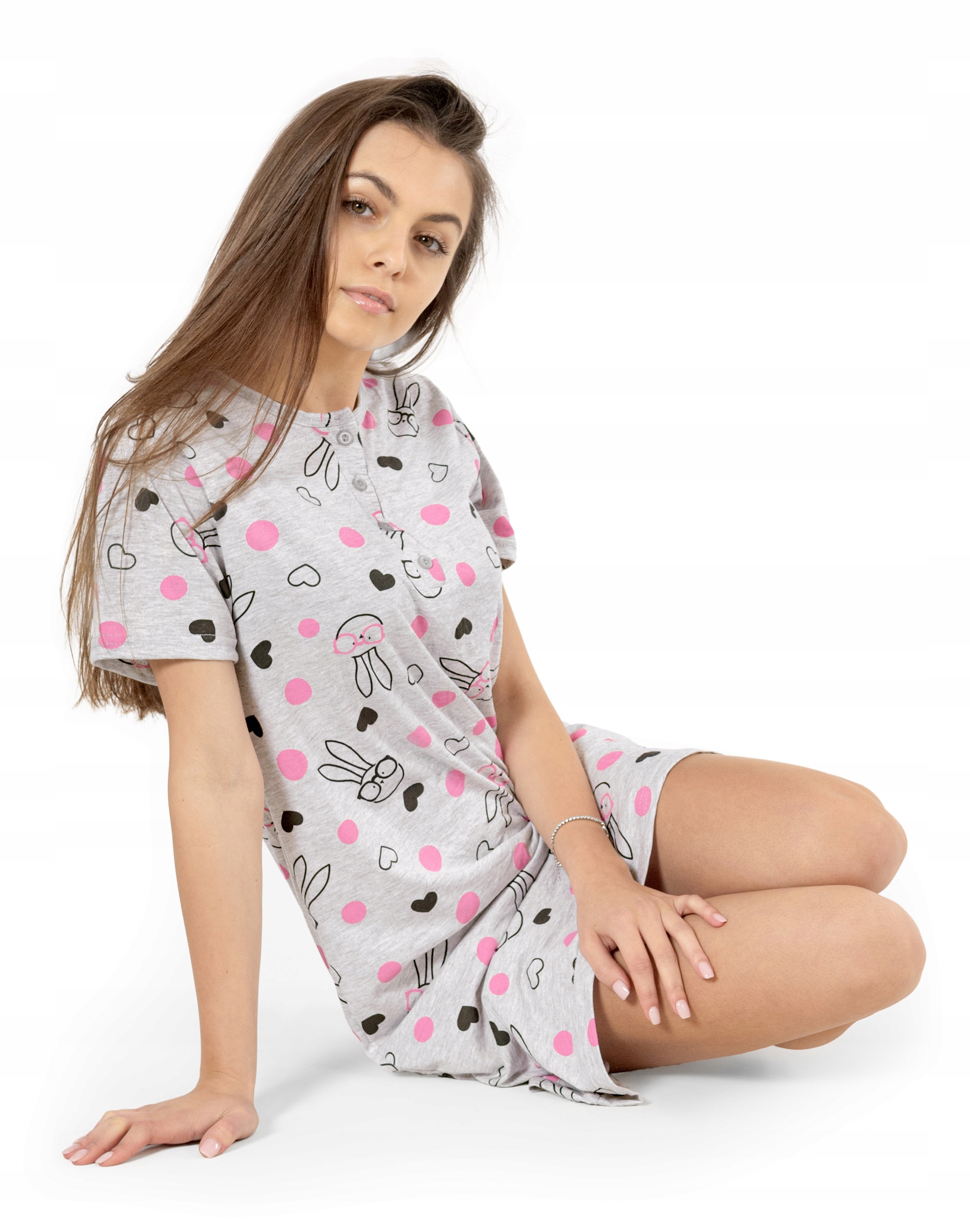 

Koszula Koszulka Nocna Damska Piżamka 5206-2 r XL