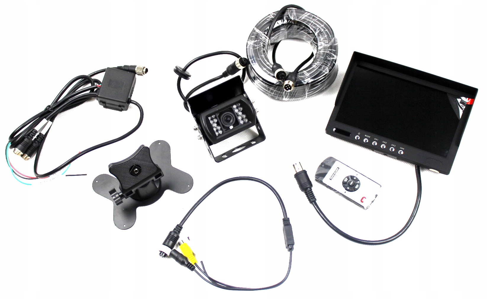 MONITOR 7' CALI + KAMERA COFANIA 4PIN 15M ZESTAW EAN (GTIN) 5902135671849