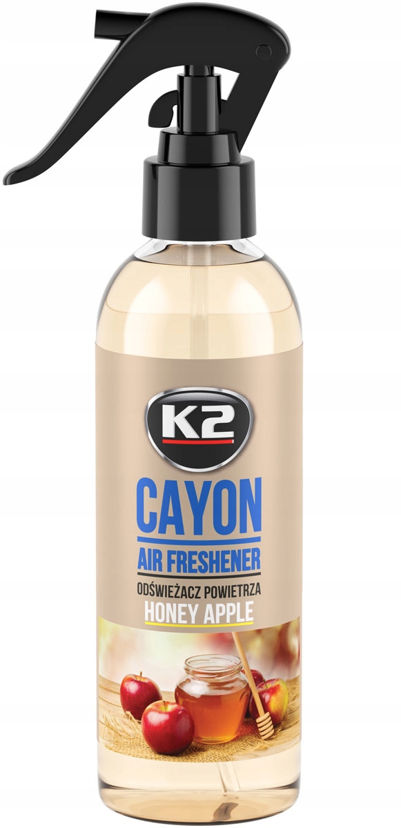 K2 CAYON HONEY APPLE Odświeżacz powietrza zapach samochodowy do biura 250ml