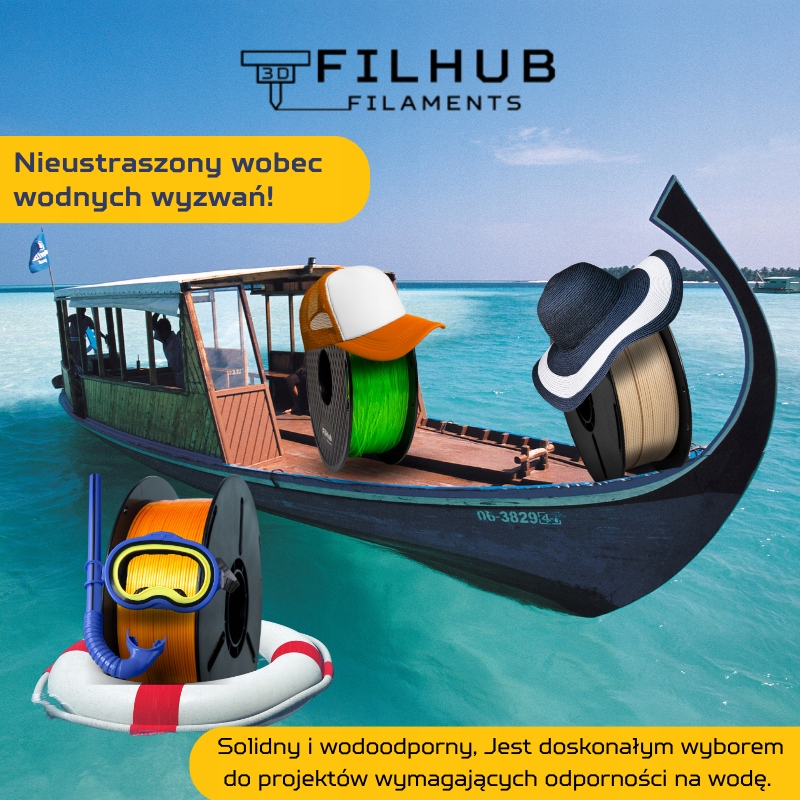 Filament PETG FilHub 1.75mm szary 1kg EAN (GTIN) 5907059670022