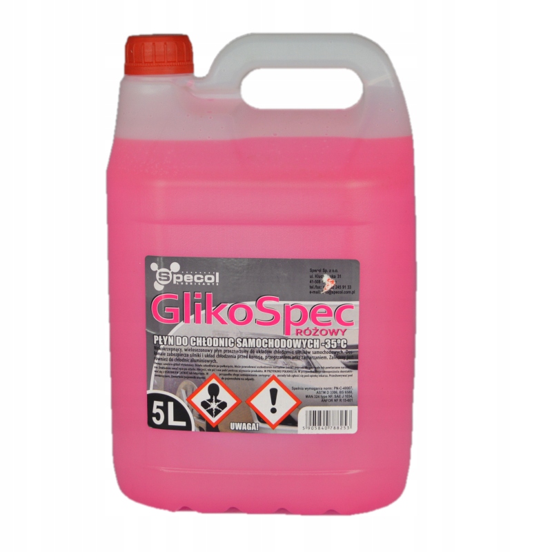 

Płyn Do Chłodnic Glikospec (-35C 5L Różowy
