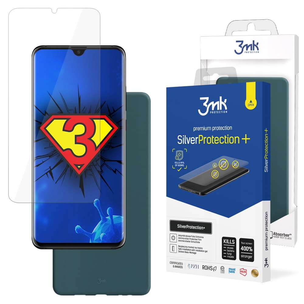 

Zielone odporne Etui + Folia do Huawei P30 Pro 3mk