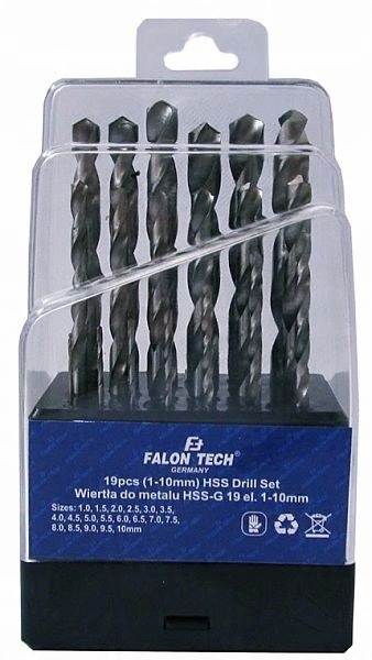 

Wiertła Do Metalu Hss 19 El 1-10 MM Zestaw Wierteł