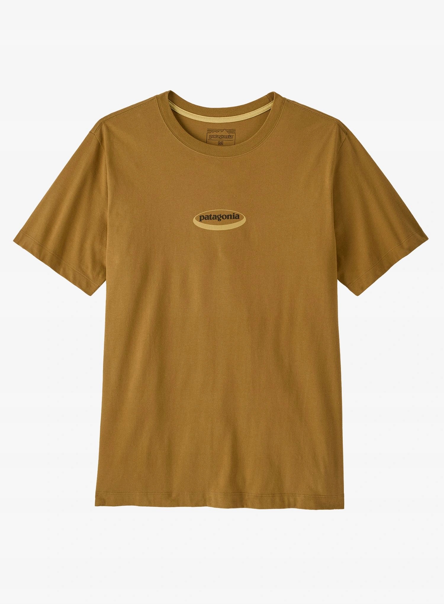 Bavlněné tričko Patagonia 95 Oval Logo T-Shirt b. brown: sunshine M