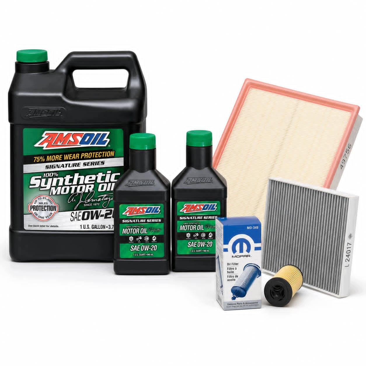 Amsoil 0W20 Filtry Jeep Grand Cherokee WK2 Dodge Durango 3.6 V6