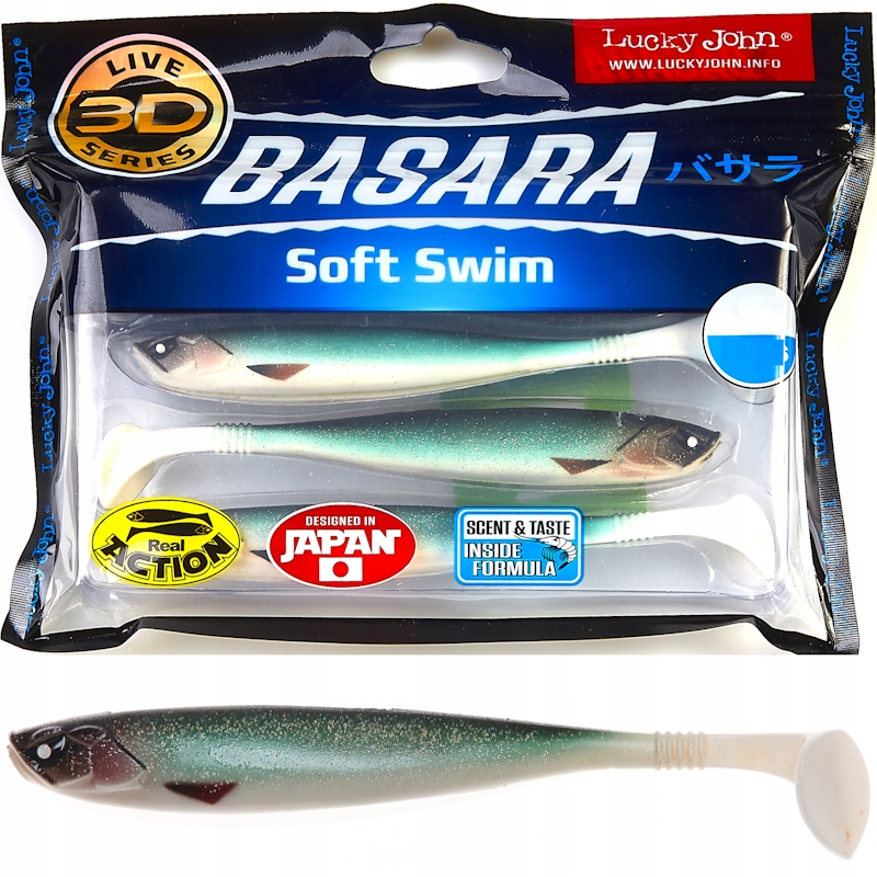 Guma Ripper Lucky John 3D Basara Soft Swim 5" 12.7cm PG07 4szt. Killer