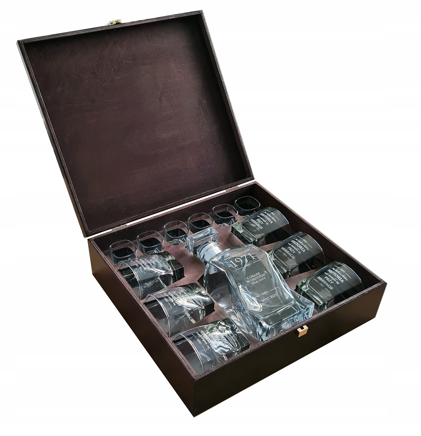 

karafka kieliszki na 18 30 40 50 urodziny