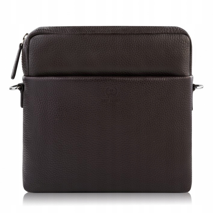 Pánská kožená taška přes rameno kabelka přes rameno typu Paolo Peruzzi, hnědá, ideální jako Dárek