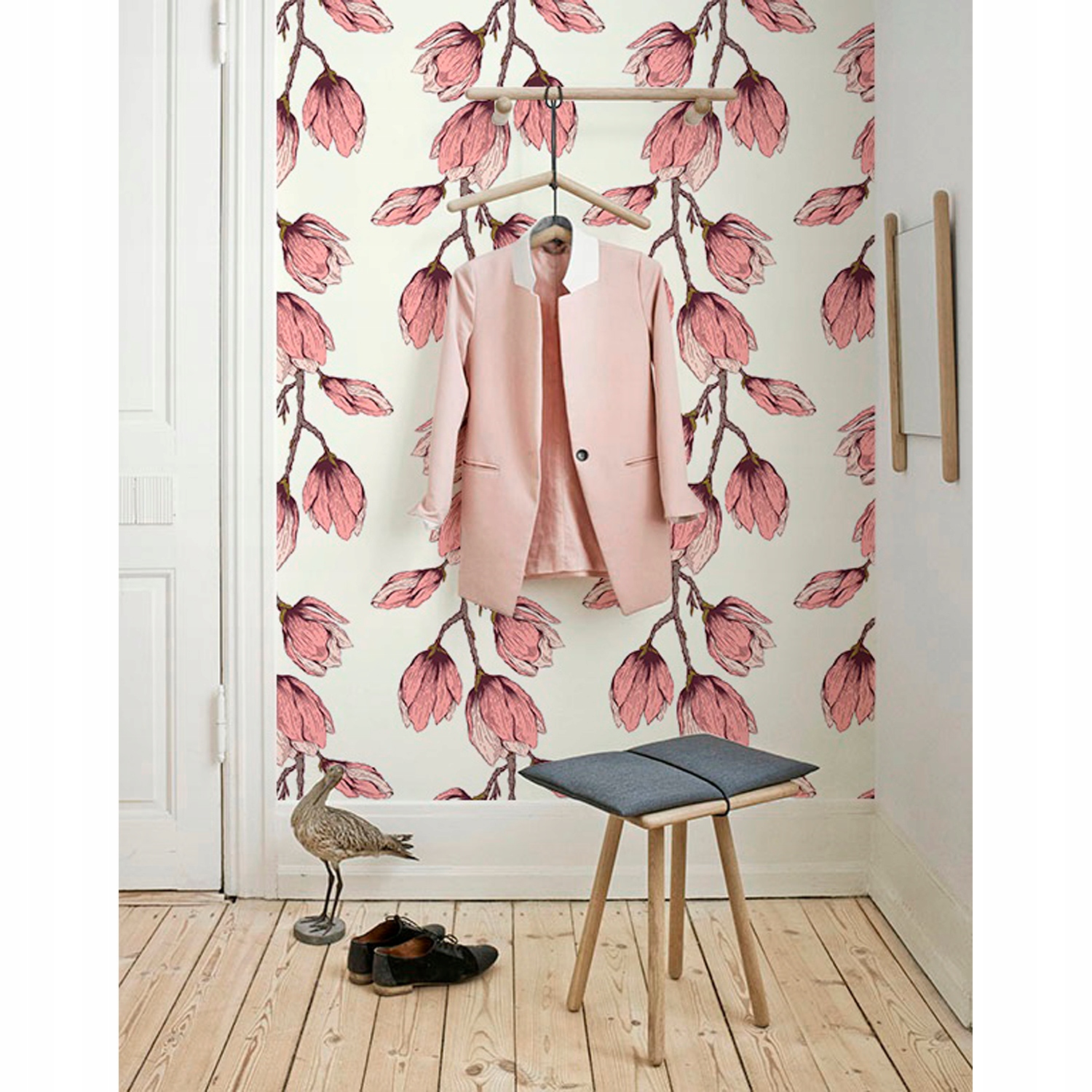 

Tapeta ścienna Kwitnące pnącze akwarela 250x250 cm