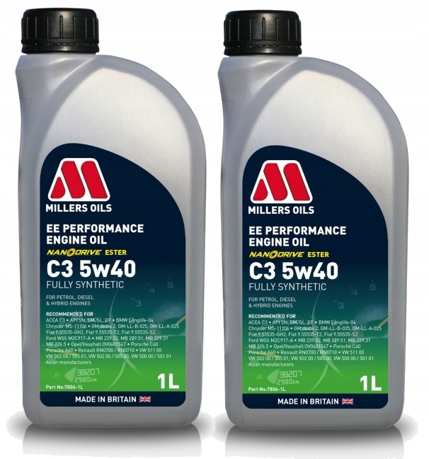 Olej silnikowy Millers Oils Ee Performance C3 5W40 2L