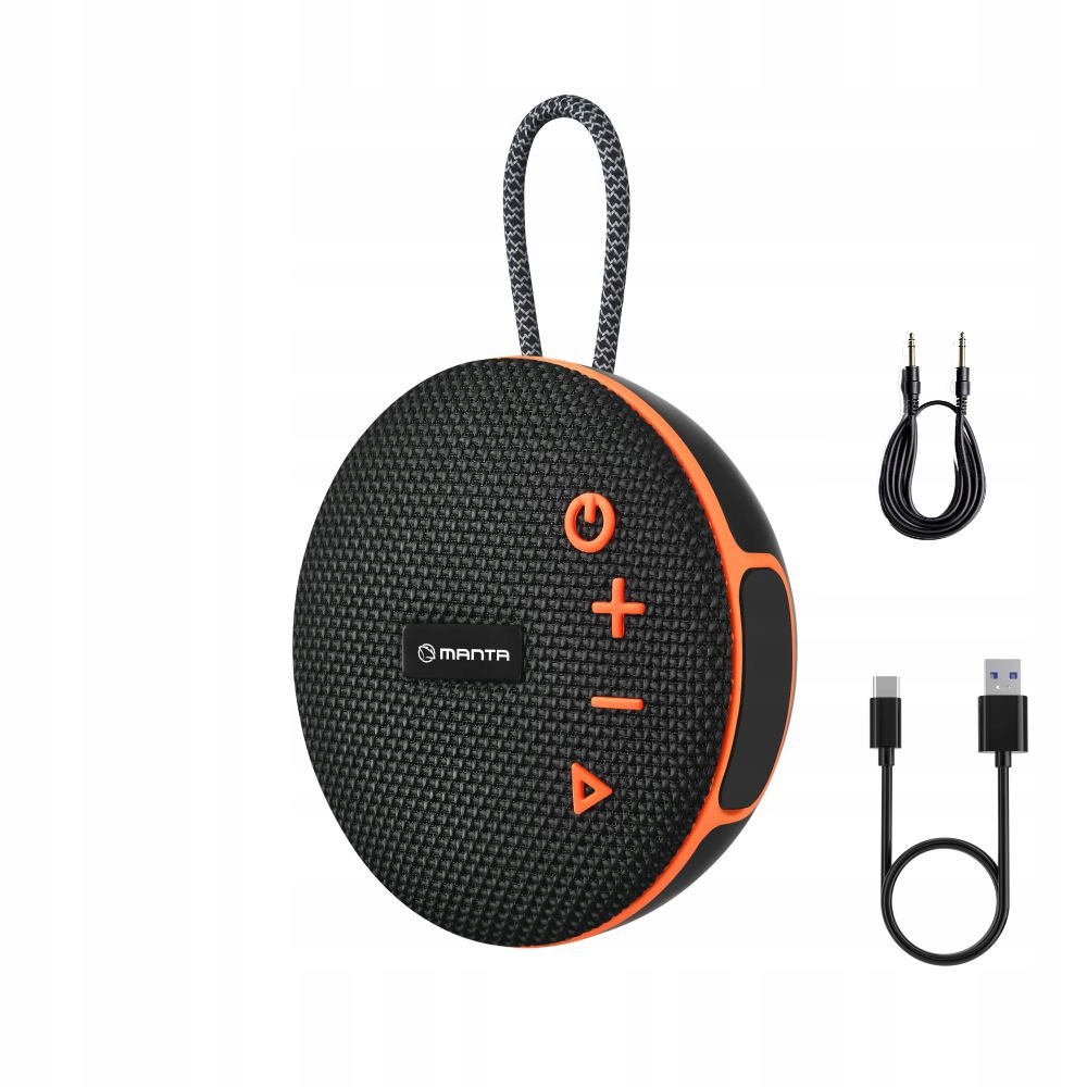 Портативный динамик Bluetooth Manta SPK02GO маленький FM-радио TWS 15W 15h microSD