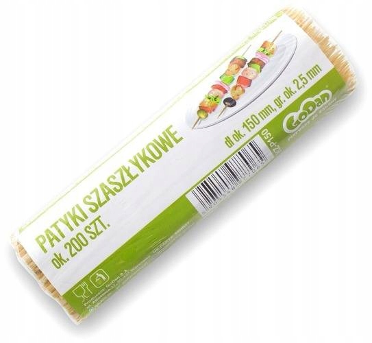 Patyczki do szaszłyków 30cm 45szt. Grill Kolor inny kolor