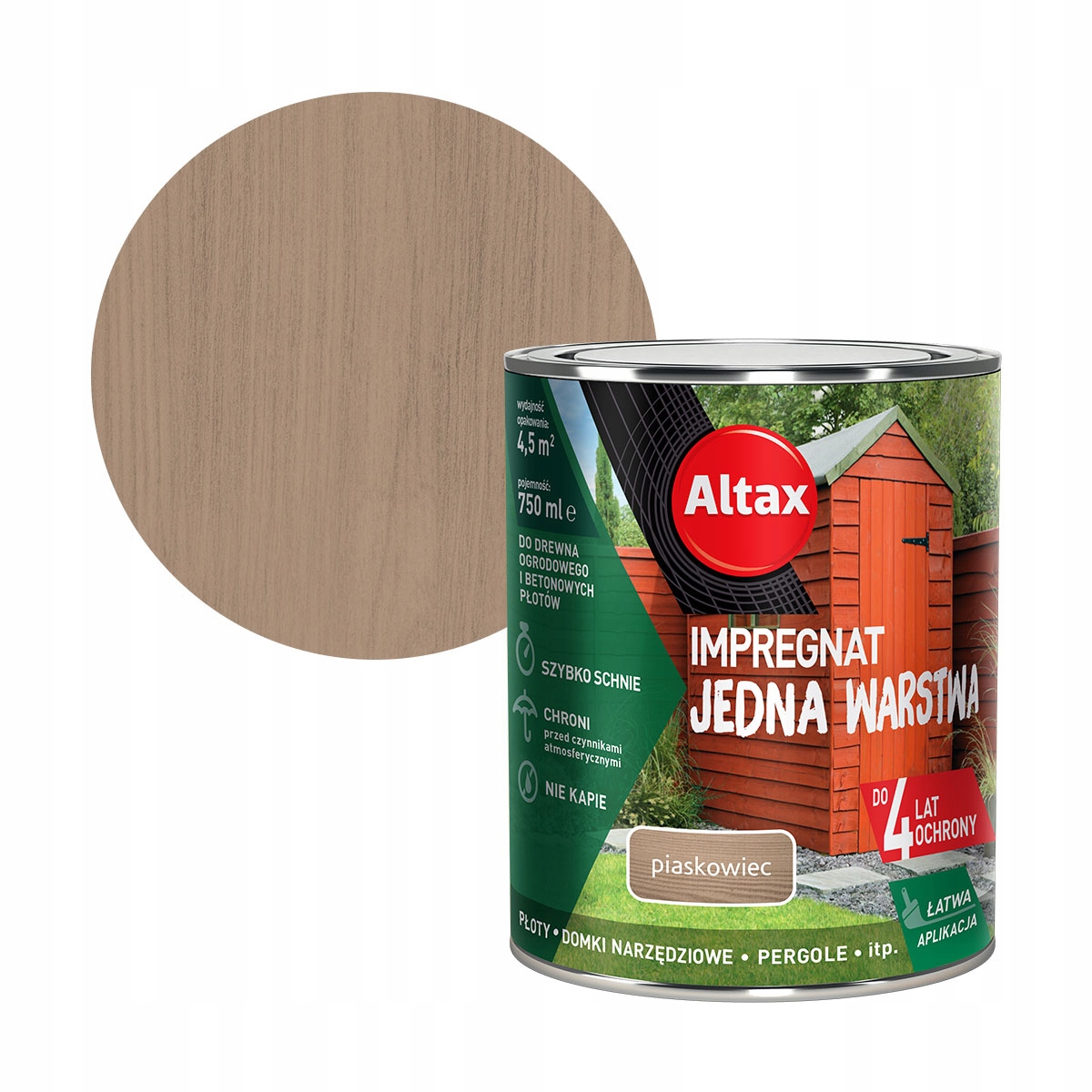 

Altax Impregnat Do Drewna 0,75L Piaskowiec