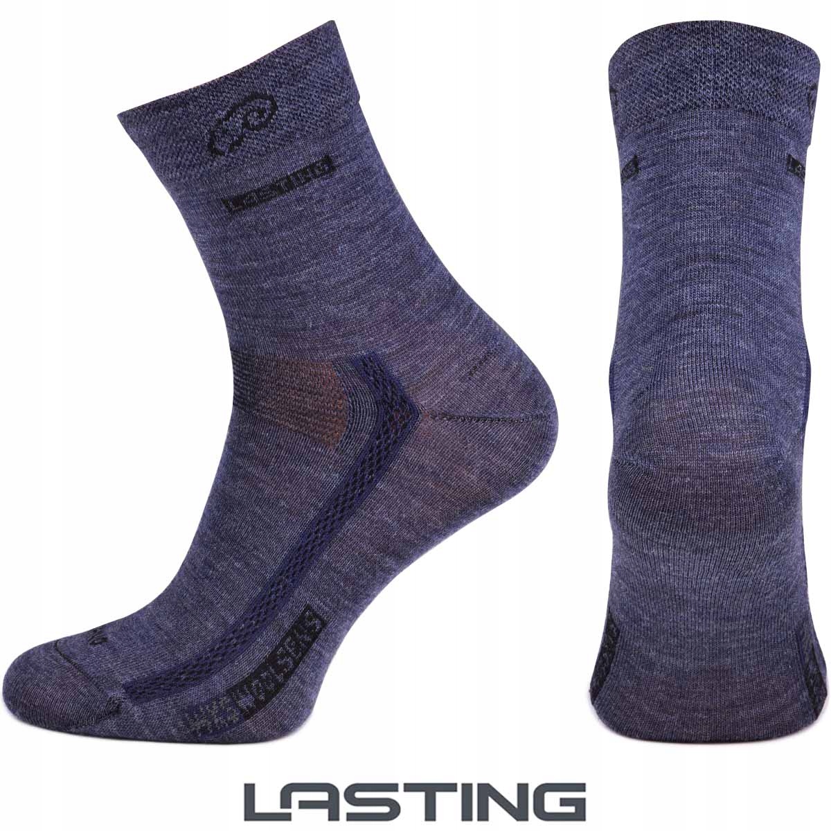 Skarpety Fitness Lasting Wks 70% Merino Wool Niebieski (504) L (42-45)