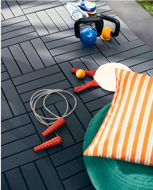 IKEA RUNNEN podest tarasowy ciemnoszary 9szt Producent Ikea